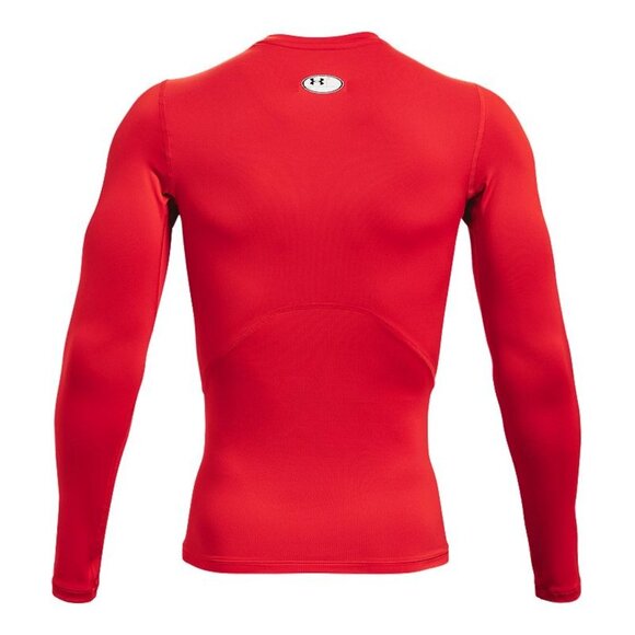 Under Armour Men’s HeatGear Armour Long Sleeve Baselayer Top XXL Red Compression - Picture 6 of 6